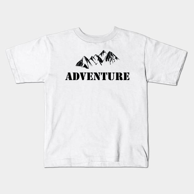 Mountain Adventure Kids T-Shirt by Islanr